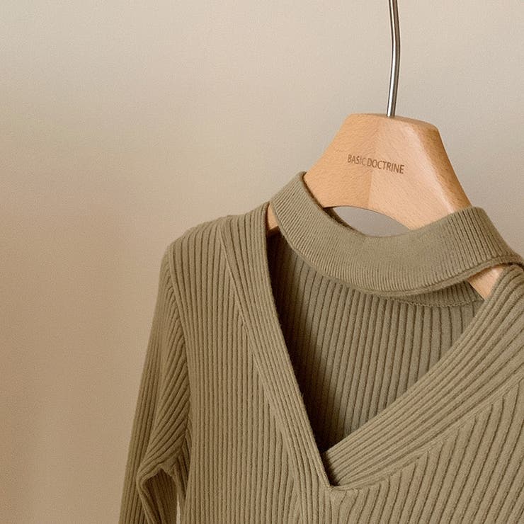 長袖ニット 長袖カットソー ニットトップス | Achic | 詳細画像16 