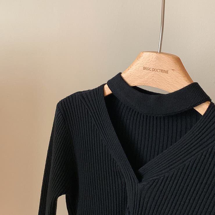 長袖ニット 長袖カットソー ニットトップス | Achic | 詳細画像17 