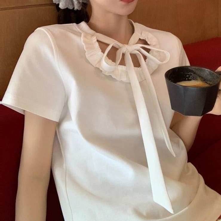半袖トップス 半袖Tシャツ 肉をカバーする万能トップス | Achic | 詳細画像3 
