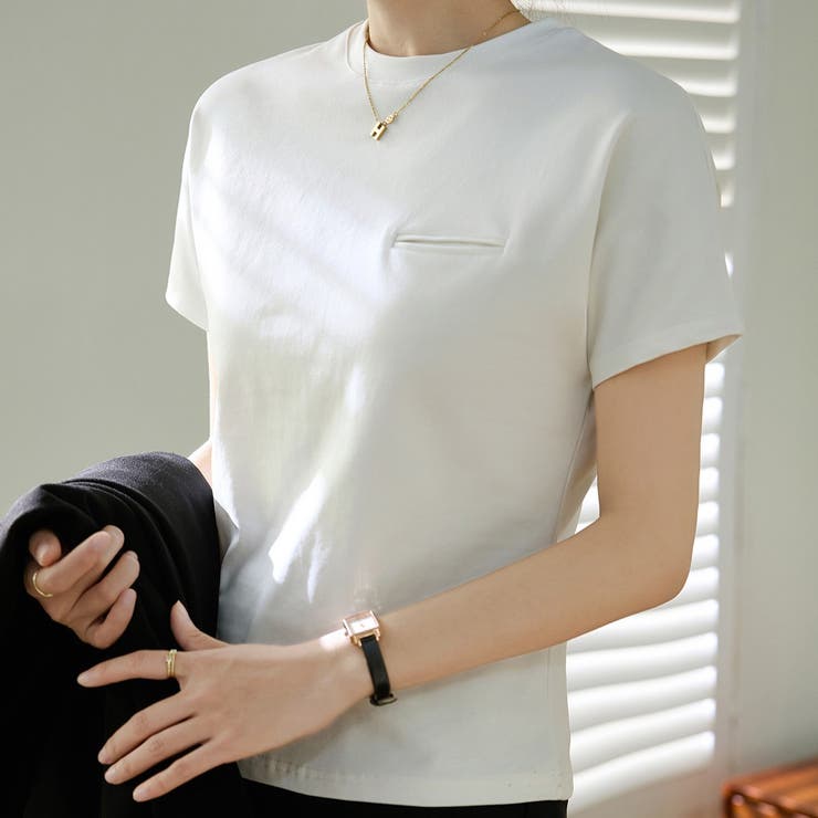 シンプル半袖Tシャツ | Achic | 詳細画像10 