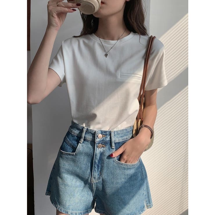 シンプル半袖Tシャツ | Achic | 詳細画像3 