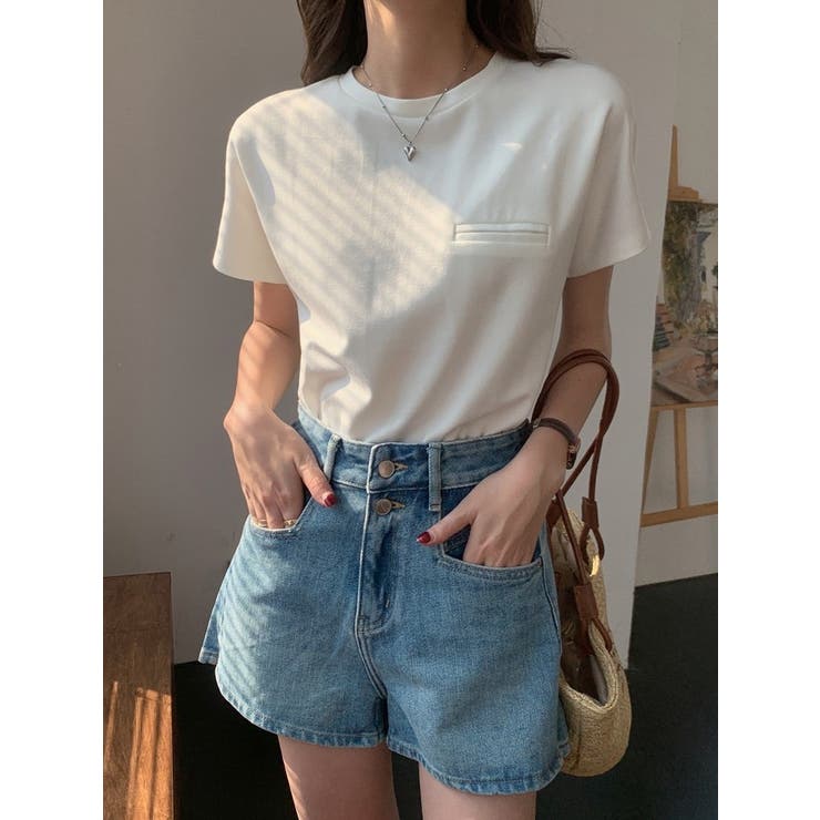 シンプル半袖Tシャツ | Achic | 詳細画像5 