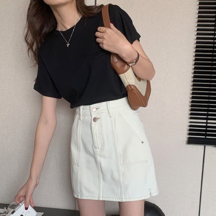 シンプル半袖Tシャツ | Achic | 詳細画像8 