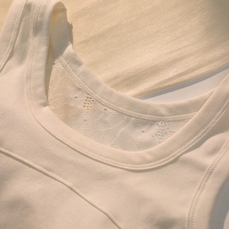 レース付きタンクトップ | Achic | 詳細画像13