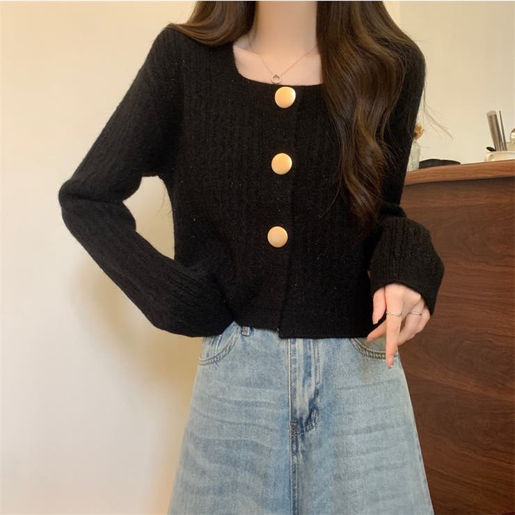 長袖ニットカーディガン | Achic | 詳細画像10 