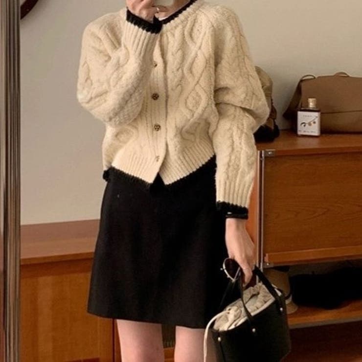 列マルチボタン 差し色セーター | Achic | 詳細画像12 