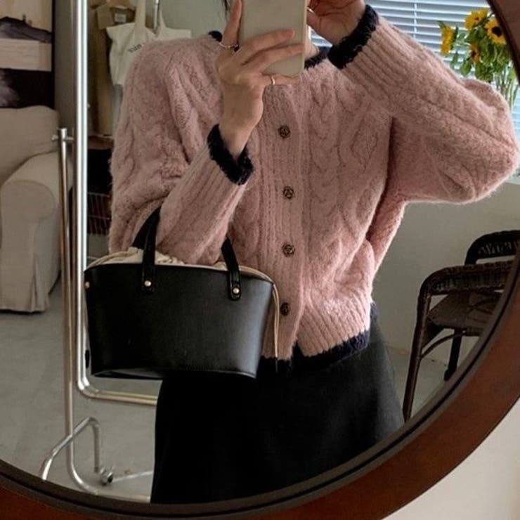 列マルチボタン 差し色セーター | Achic | 詳細画像3 