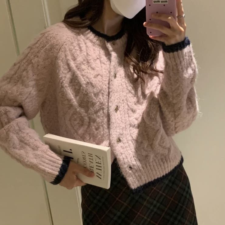 列マルチボタン 差し色セーター | Achic | 詳細画像5 