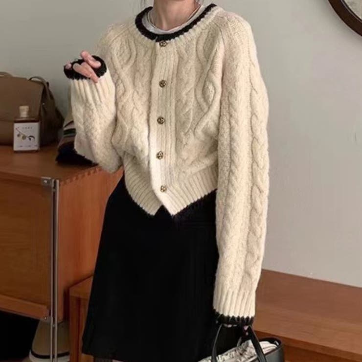 列マルチボタン 差し色セーター | Achic | 詳細画像6 