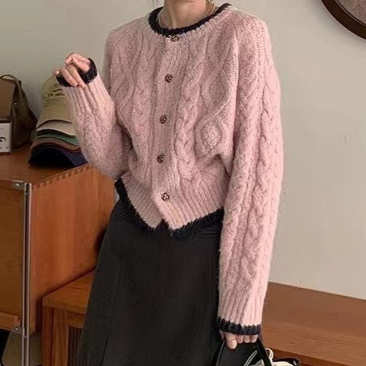 列マルチボタン 差し色セーター | Achic | 詳細画像10 