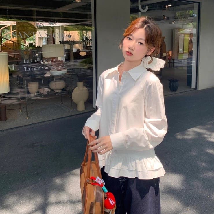 フリルティアードヘムシャツブラウス | Achic | 詳細画像12 