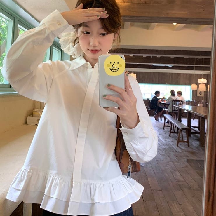 フリルティアードヘムシャツブラウス | Achic | 詳細画像13 