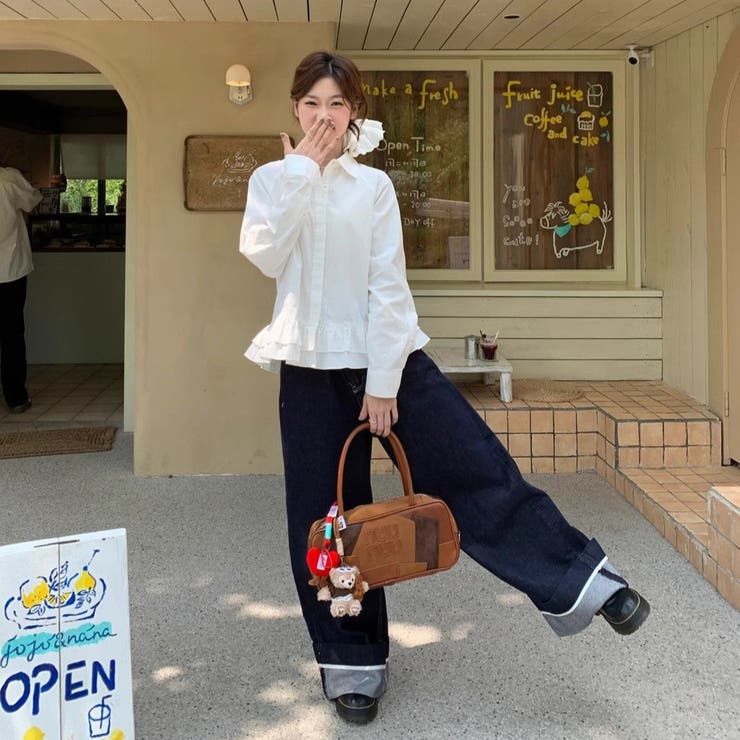 フリルティアードヘムシャツブラウス | Achic | 詳細画像4 