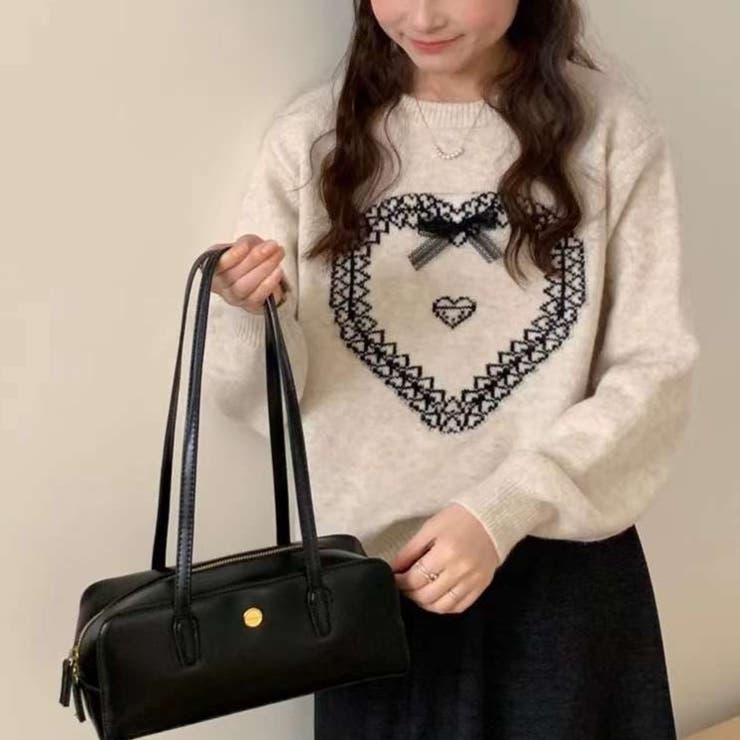 ライトベージュ | ニットプルオーバー | Achic