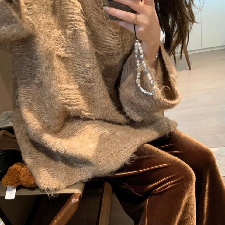 オーバーサイズシャギーニット | Achic | 詳細画像13 