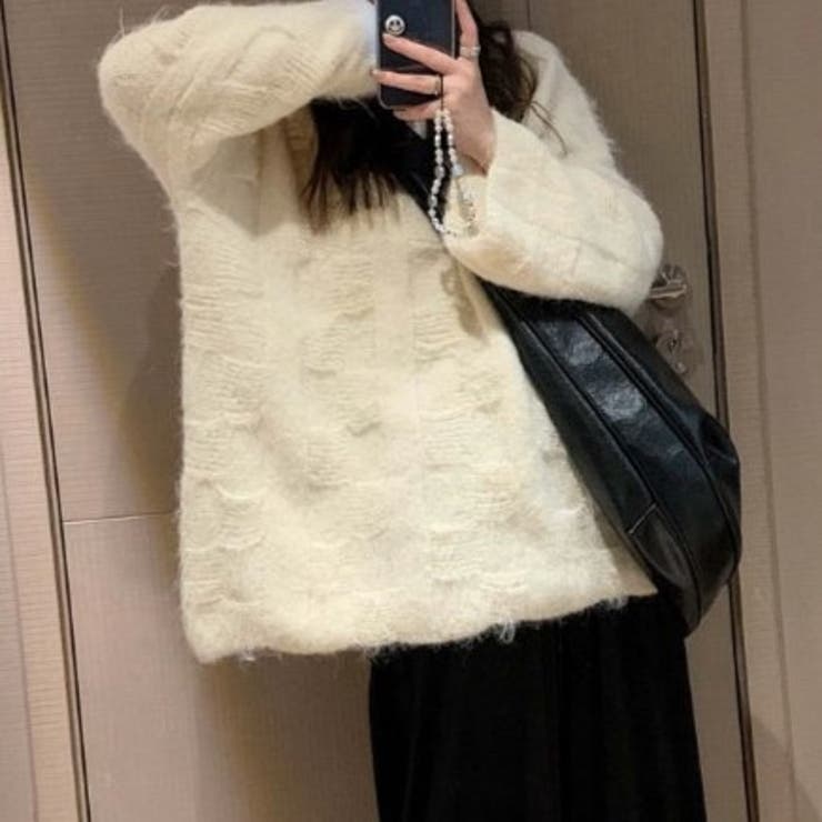 オーバーサイズシャギーニット | Achic | 詳細画像15 