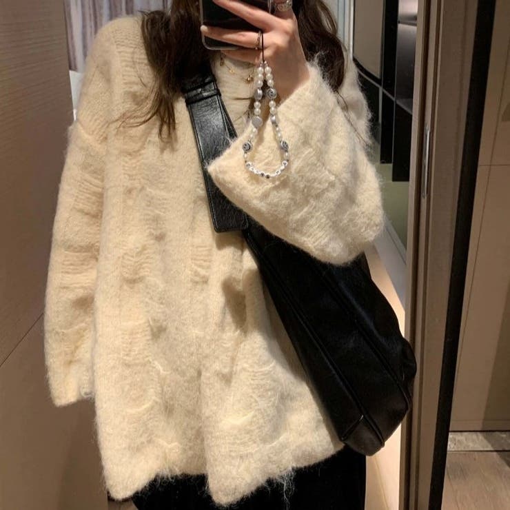 オーバーサイズシャギーニット | Achic | 詳細画像4 