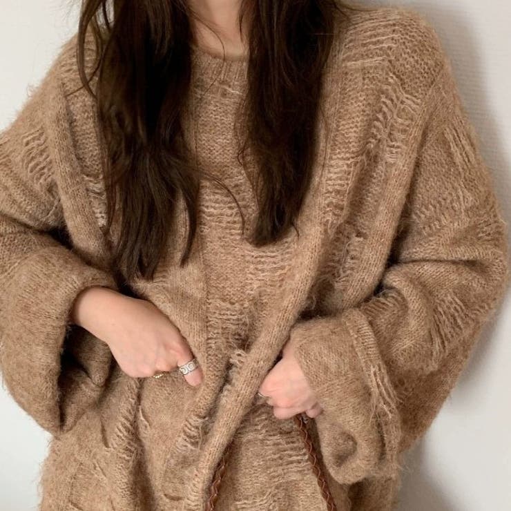 オーバーサイズシャギーニット | Achic | 詳細画像9 