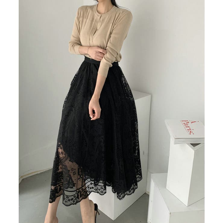 alice auaa レースチュールスカート黒 alice auaa レースチュールスカート黒