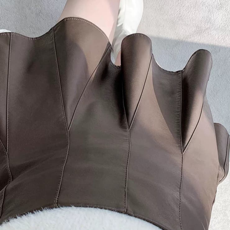 合成レザーミニプリーツスカート | Achic | 詳細画像10 