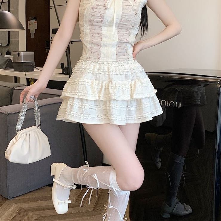 ティアードフレアミニスカート | Achic | 詳細画像29 