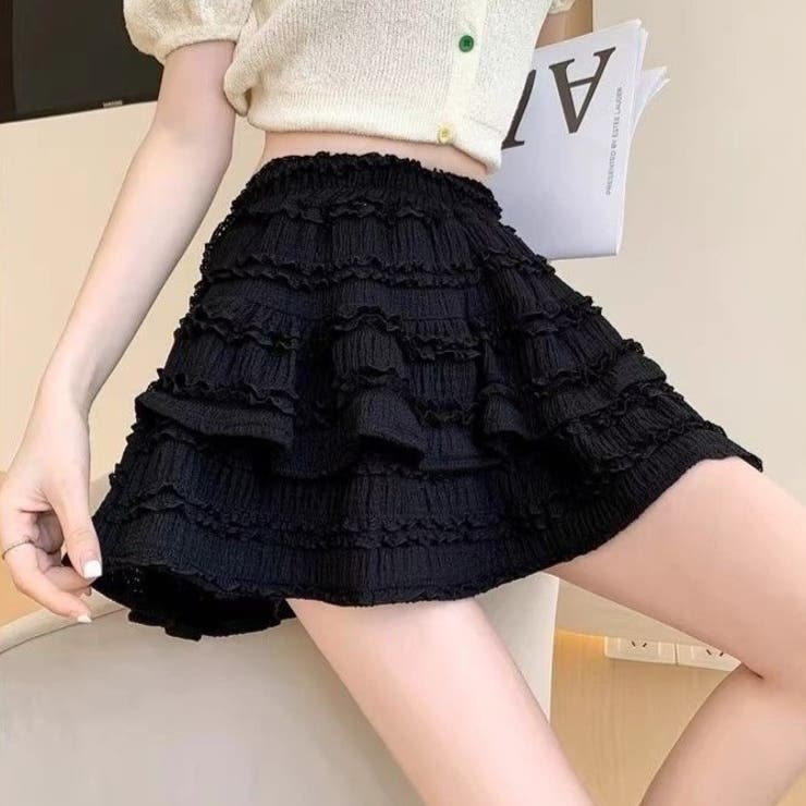 ティアードフレアミニスカート | Achic | 詳細画像36 