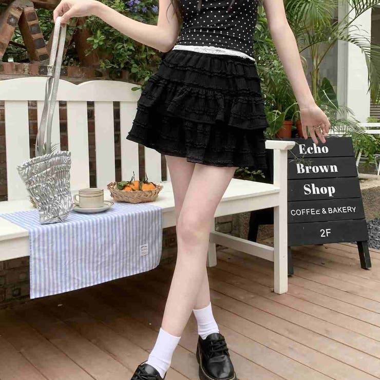 ティアードフレアミニスカート | Achic | 詳細画像52 