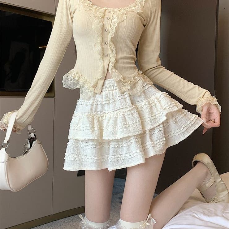 ティアードフレアミニスカート | Achic | 詳細画像8 