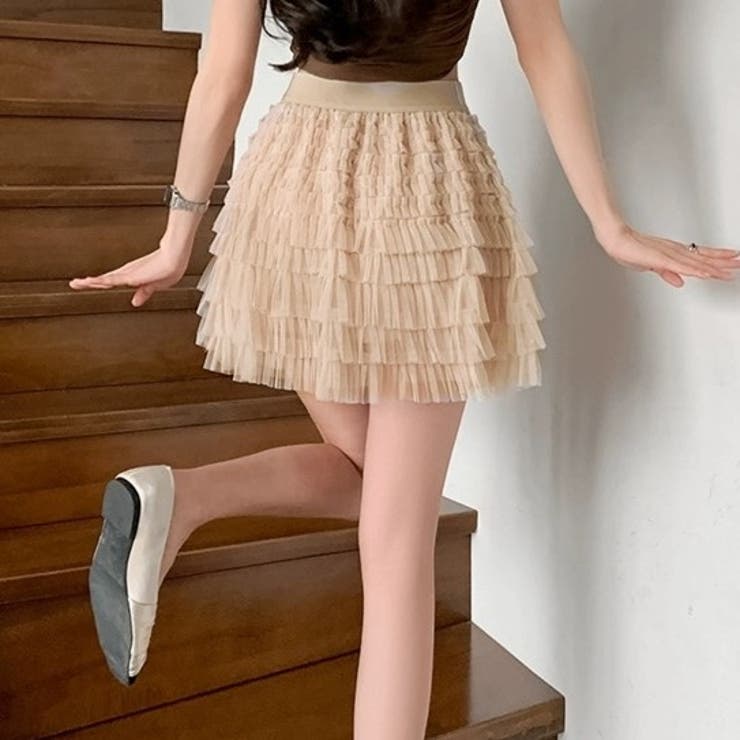 【SIMONE ROCHA】ピンク フリルチュールミニスカート 中古・古着通販】Simone Rocha (シモーネ ロシャ) H&M (エイチ