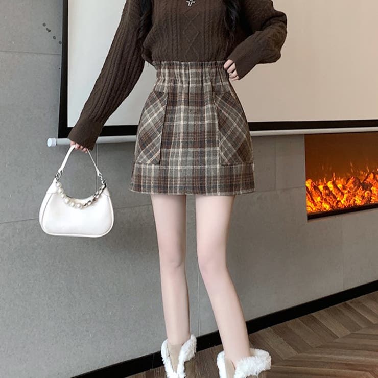 sheller ブロックチェックツイードキュロット S CULOTTES – shéller / シェリエ