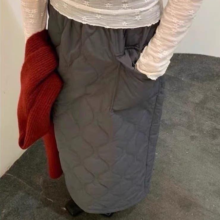 グレー | キルティングスカート | Achic