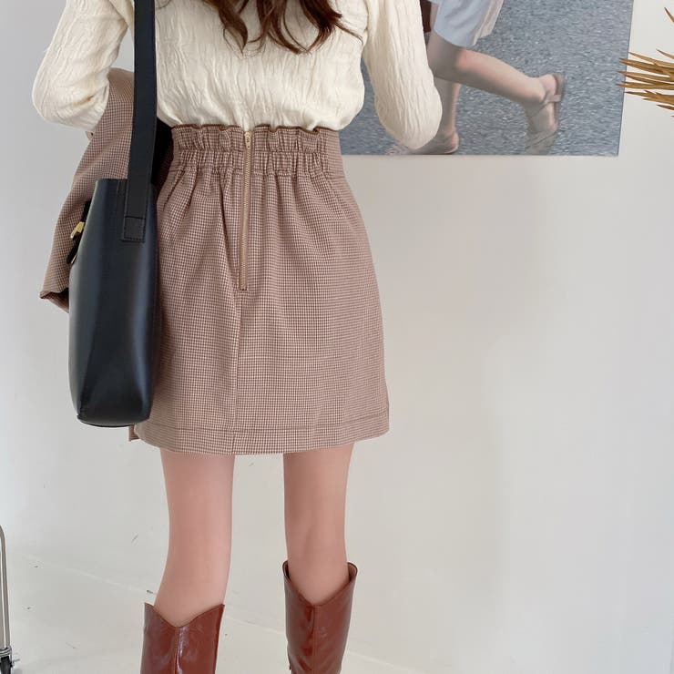 チェック柄ショート丈ジャケット+ミニスカート セット おしゃれ チェック柄ショート丈ジャケット+ミニスカート セット おしゃれ
