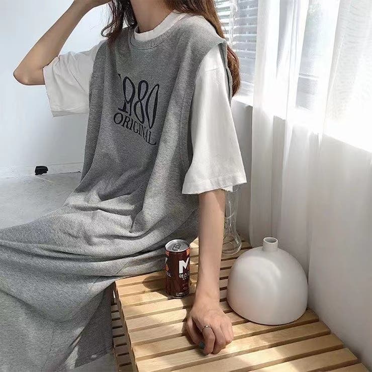 ワンピース ノースリーブロンtワンピース ロゴtシャツワンピ 品番 Shnw Achic アシック のレディースファッション通販 Shoplist ショップリスト
