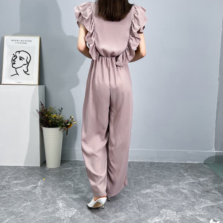 ロンパース ワイドロンパース フリルスリーブ | Achic | 詳細画像6 