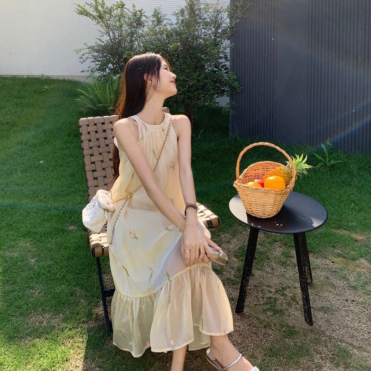 スーパーSALE ワンピース ノースリーブ 春夏 秋 ストライプ 大人