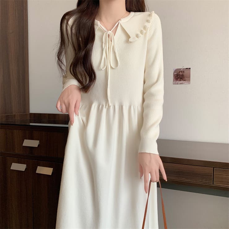 アイボリー | ニットワンピース | Achic