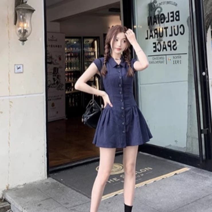 ショートワンピース[品番：SHNW0011152]｜Achic（アシック）の