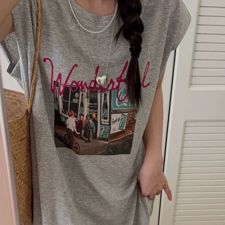 ノースリーブプリントワンピース | Achic | 詳細画像19