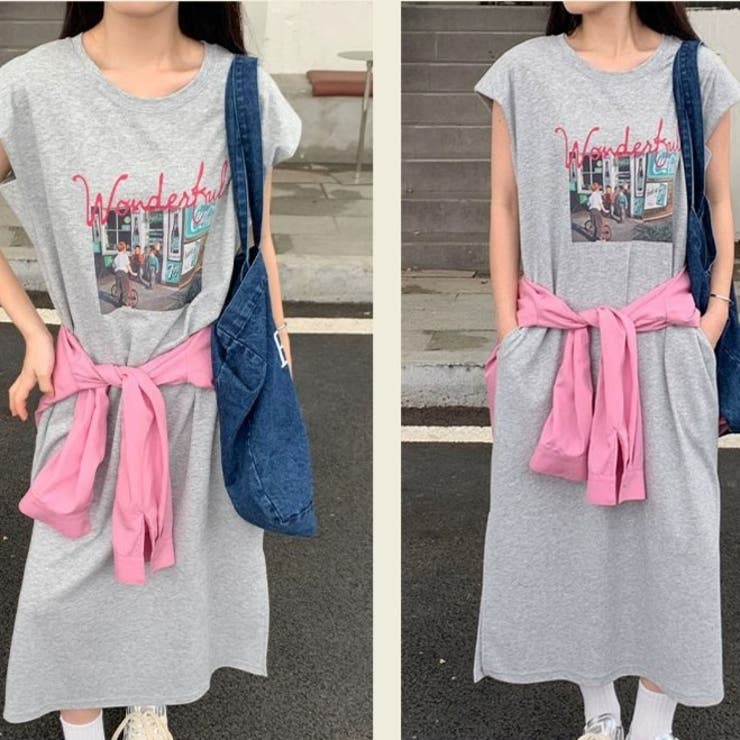 ノースリーブプリントワンピース | Achic | 詳細画像24