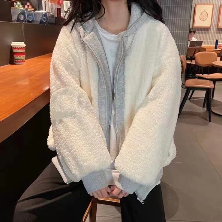 新品　ナージー　ボアブルゾン　モコモコ imgrc0081014492.jpg