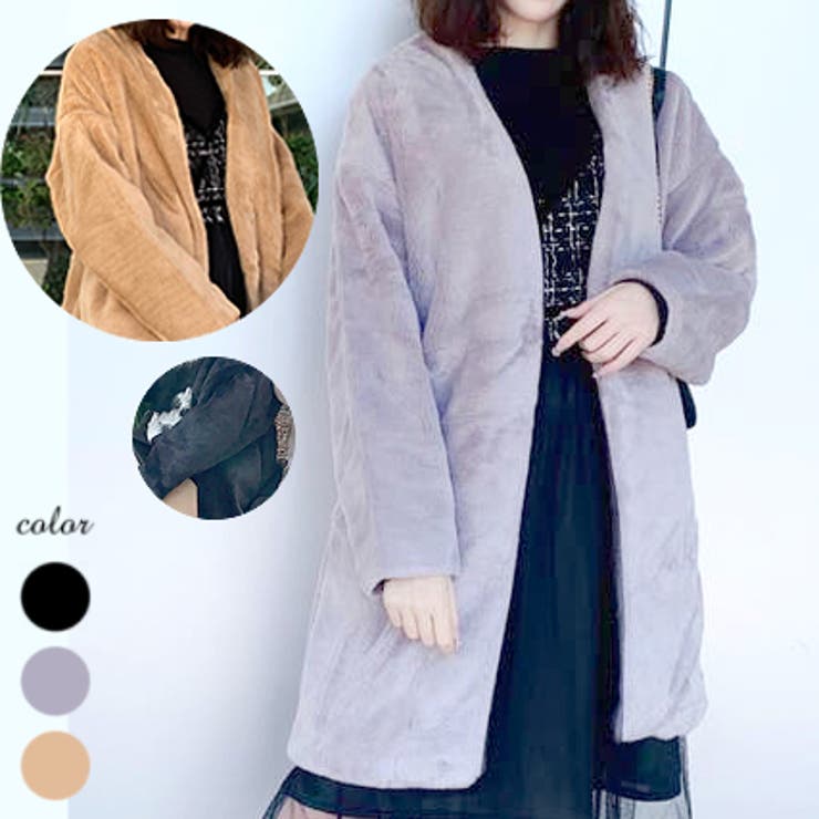 ノーカラーロングコート シンプル カジュアル 上品 秋冬 ミドル 品番 Shnw Achic アシック のレディースファッション通販 Shoplist ショップリスト