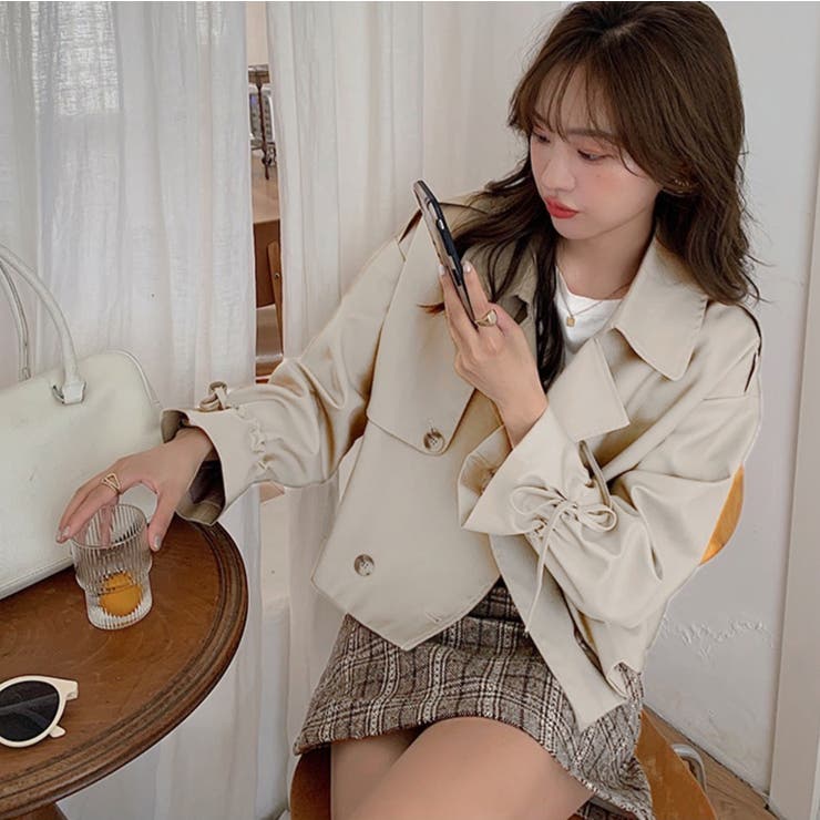 carven♡スプリングショートコート☆新品未使用 ウールショートコート《ダブル》 (SWC23101-71) | ANCHOR WOMAN