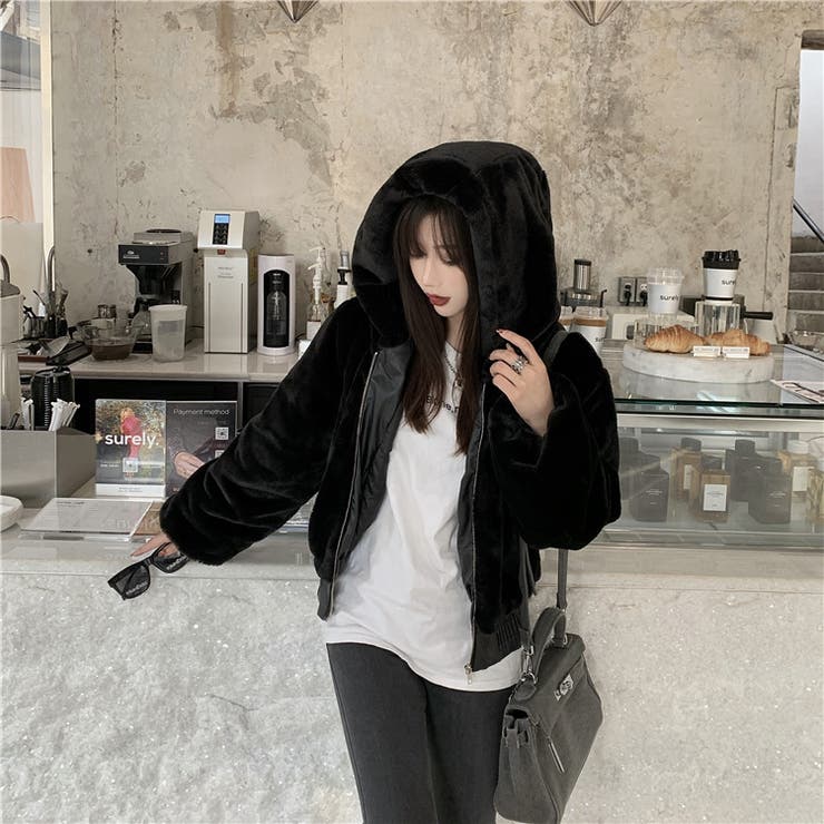 秋冬新作】ボアジャケット ファー フェイクファー[品番：SHNW0008026