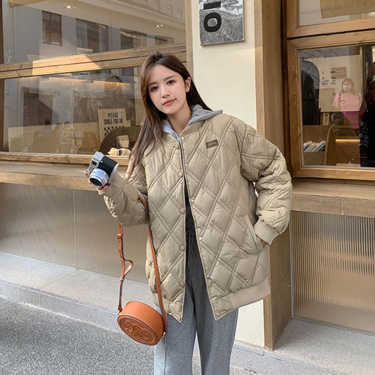 未使用タグ付き モノグラム キルティング ブルゾン ダウンジャケット miniministore（ミニミニストア） ダウンコート ダウンジャケット 中綿