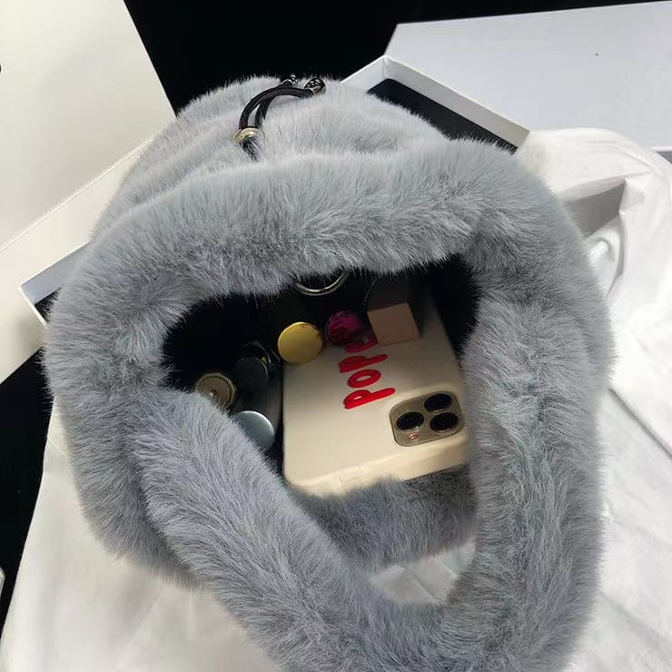 もこもこショルダーバッグ 秋冬 韓国ファッション[品番：SHNW0005634