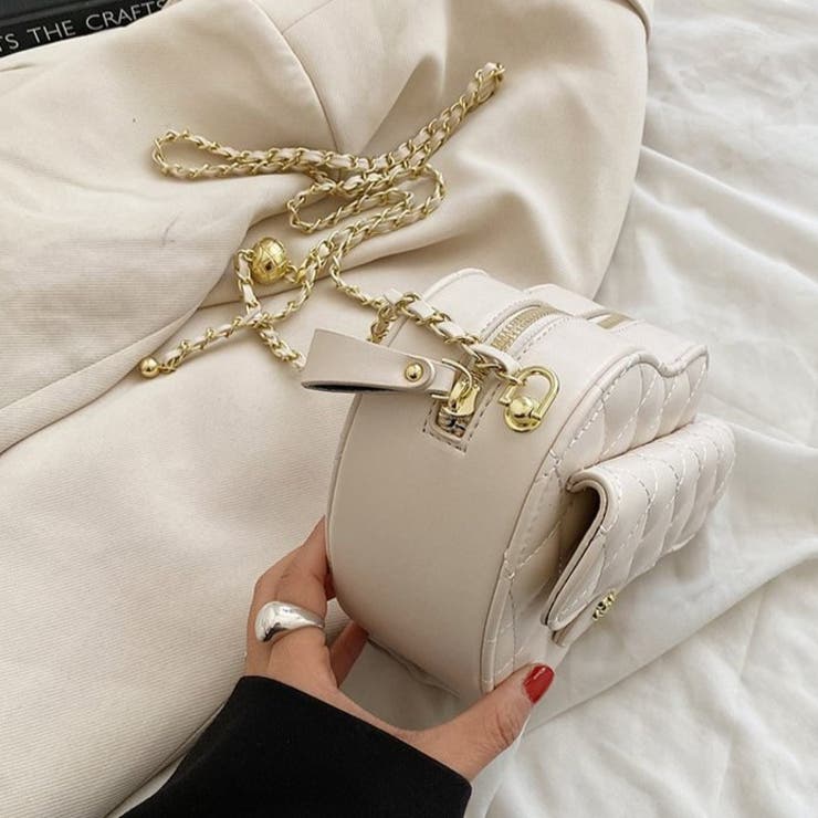 ハート形カバン ミニバッグ 韓国ファッション[品番：SHNW0008980