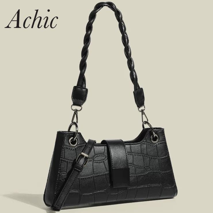 エンボスレザーショルダーバッグ[品番：SHNW0012372]｜Achic（アシック