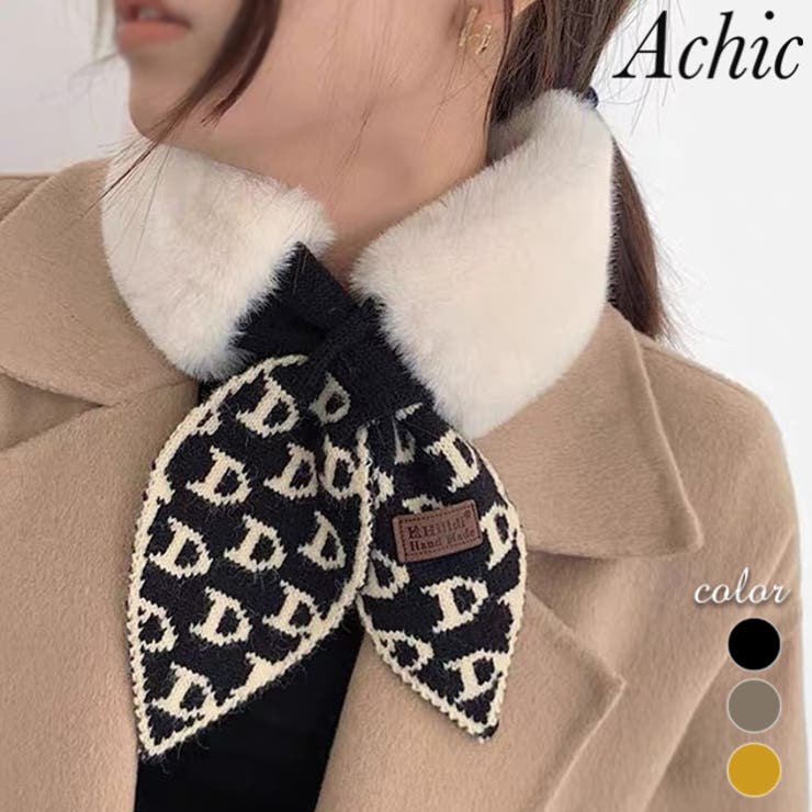 異生地マフラー 韓国ファッション 個性的なデザイン 品番 Shnw Achic アシック のレディースファッション通販 Shoplist ショップリスト