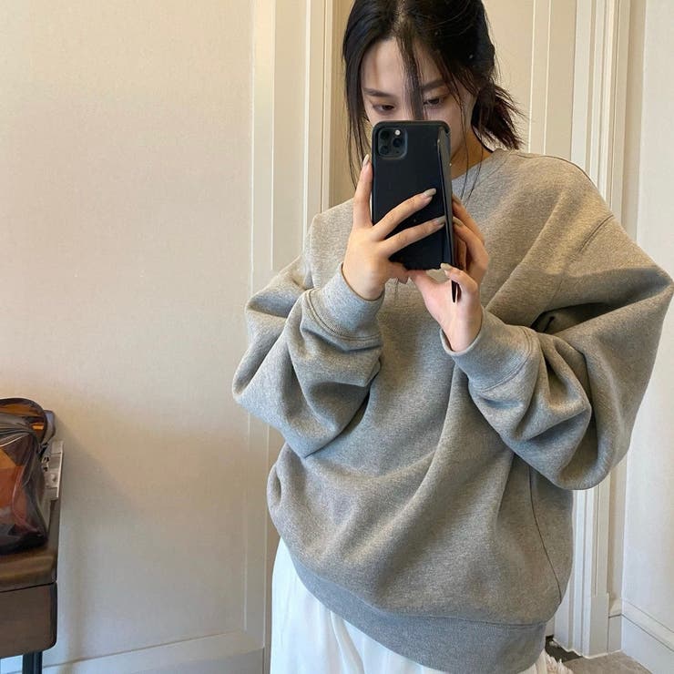 裏ボアトレーナー トップス プルオーバー[品番：SHNW0005661]｜LADY