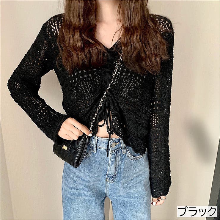 パリコレ 最高級ライン 定価10万 カシミアシルク混透かし編みニット パリコレ 最高級ライン 定価10万 カシミアシルク混透かし編みニット